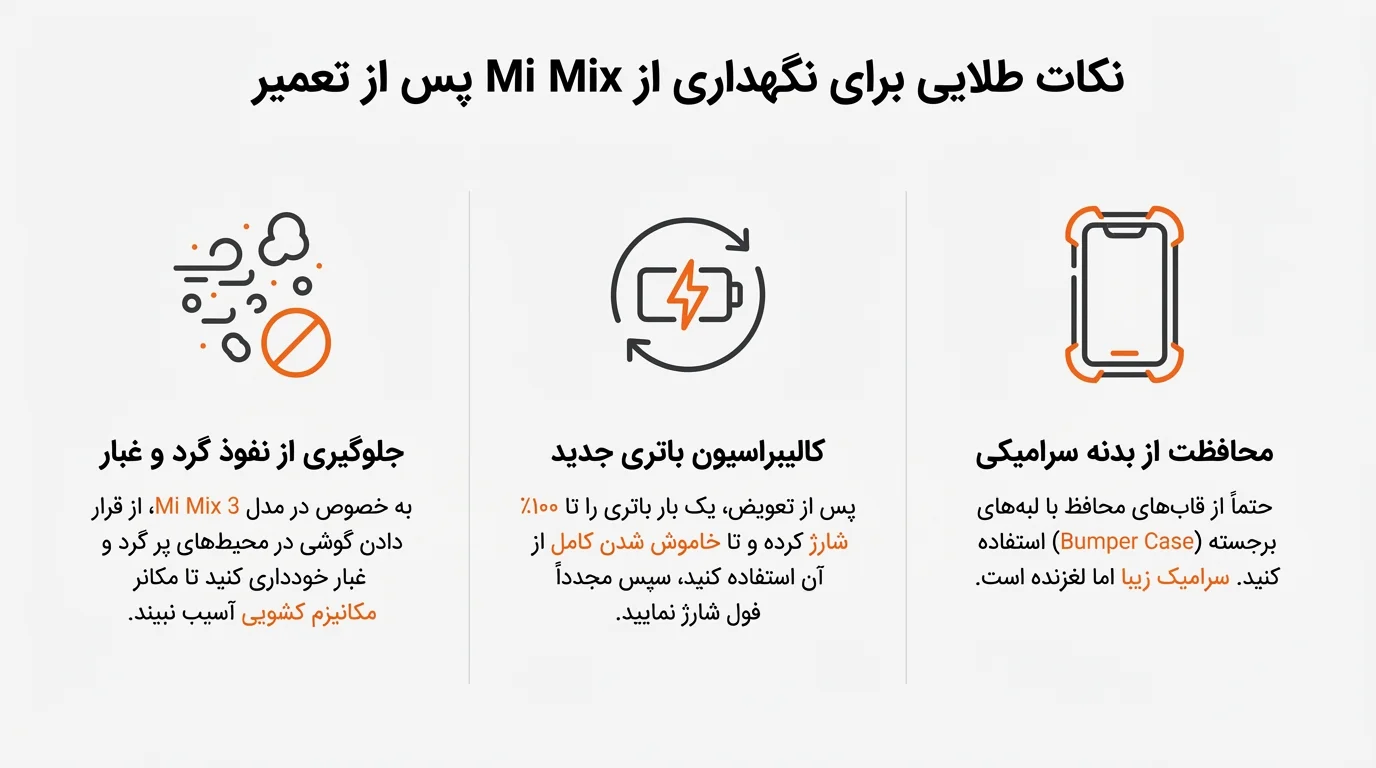 تعمیرات موبایل شیائومی سری Mi Mix