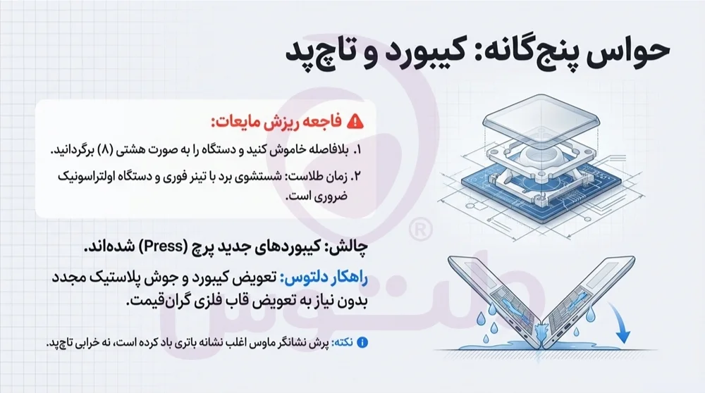 تعمیر تاچ پد لپ تاپ