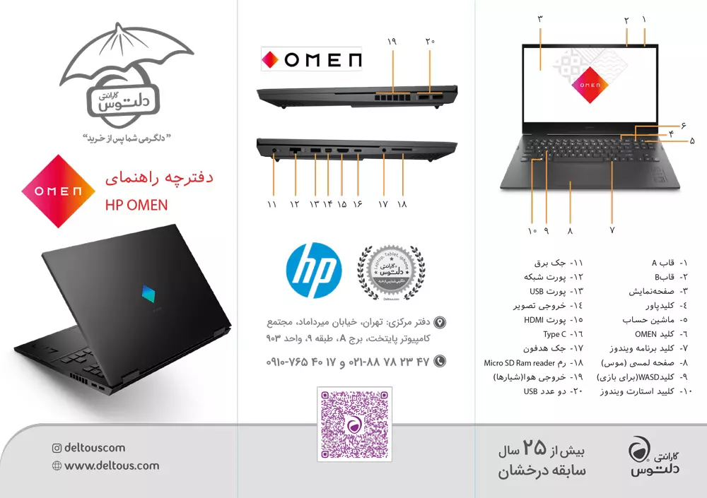 دفترچه راهنمای لپ تاپ hpp