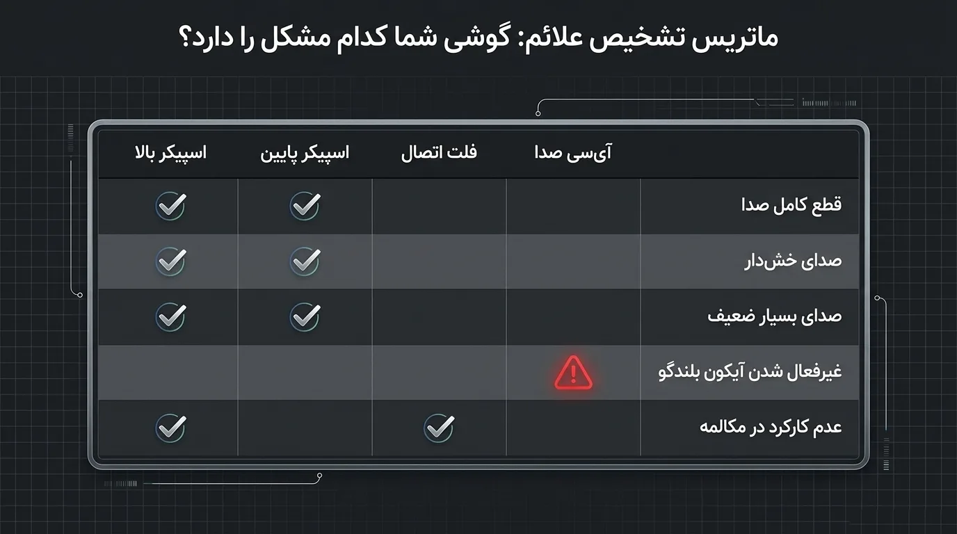اسپیکر مکالمه آیفون 12 پرو مکس کار نمی_کند و صدا کم است