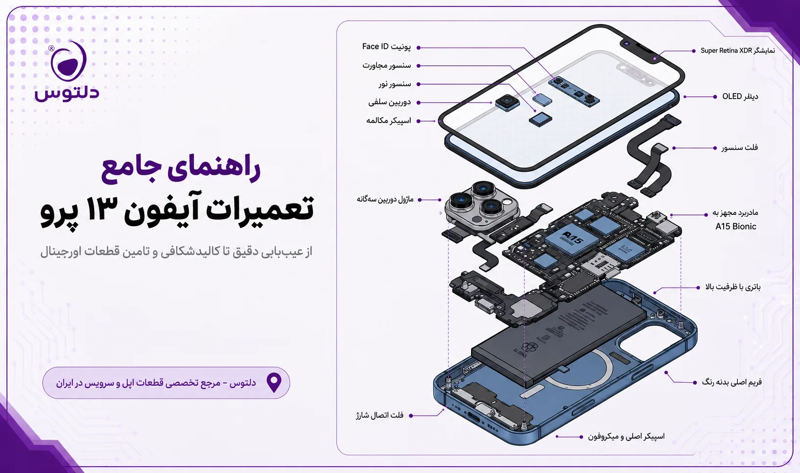 تعمیرات تخصصی آیفون13پرو