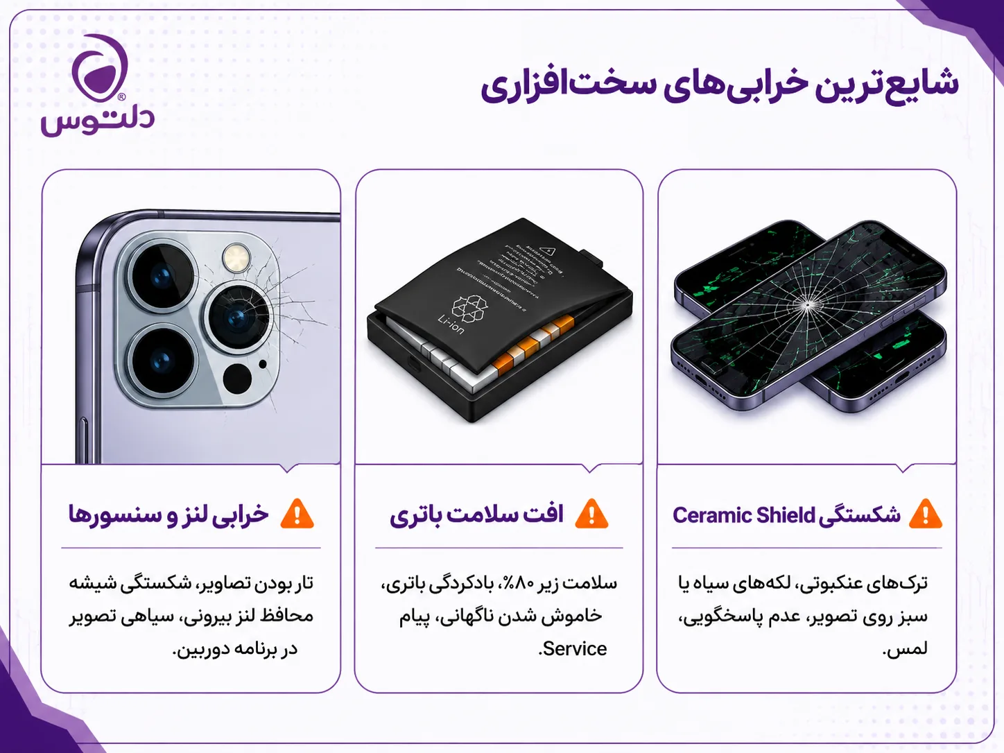 تعویض باتری آیفون 13 پرو