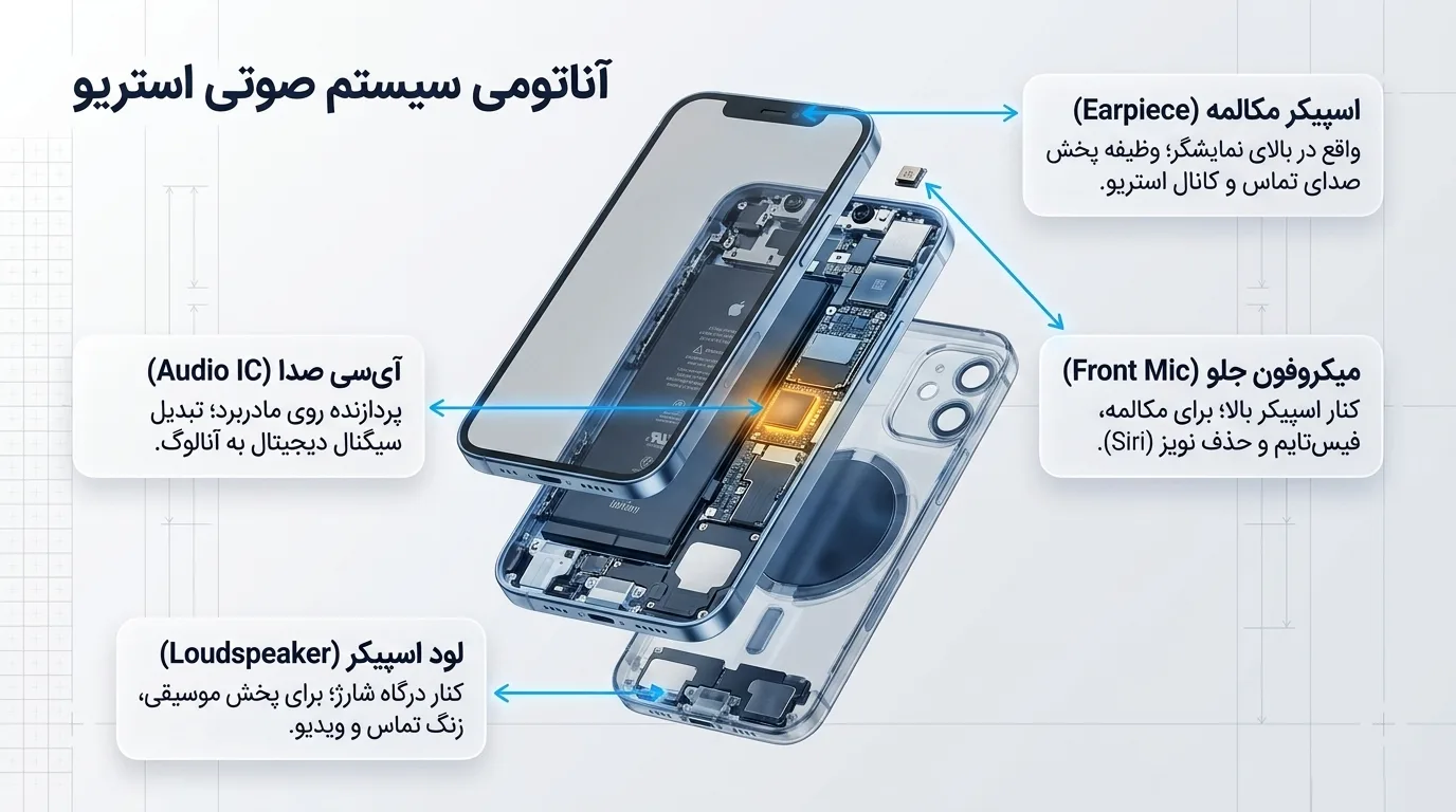 دلایل اصلی خرابی اسپیکر آیفون 12 مینی