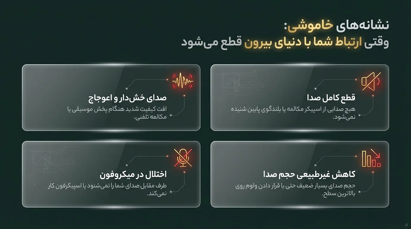 علائم و نشانه‌های خرابی اسپیکر آیفون 11 پرو