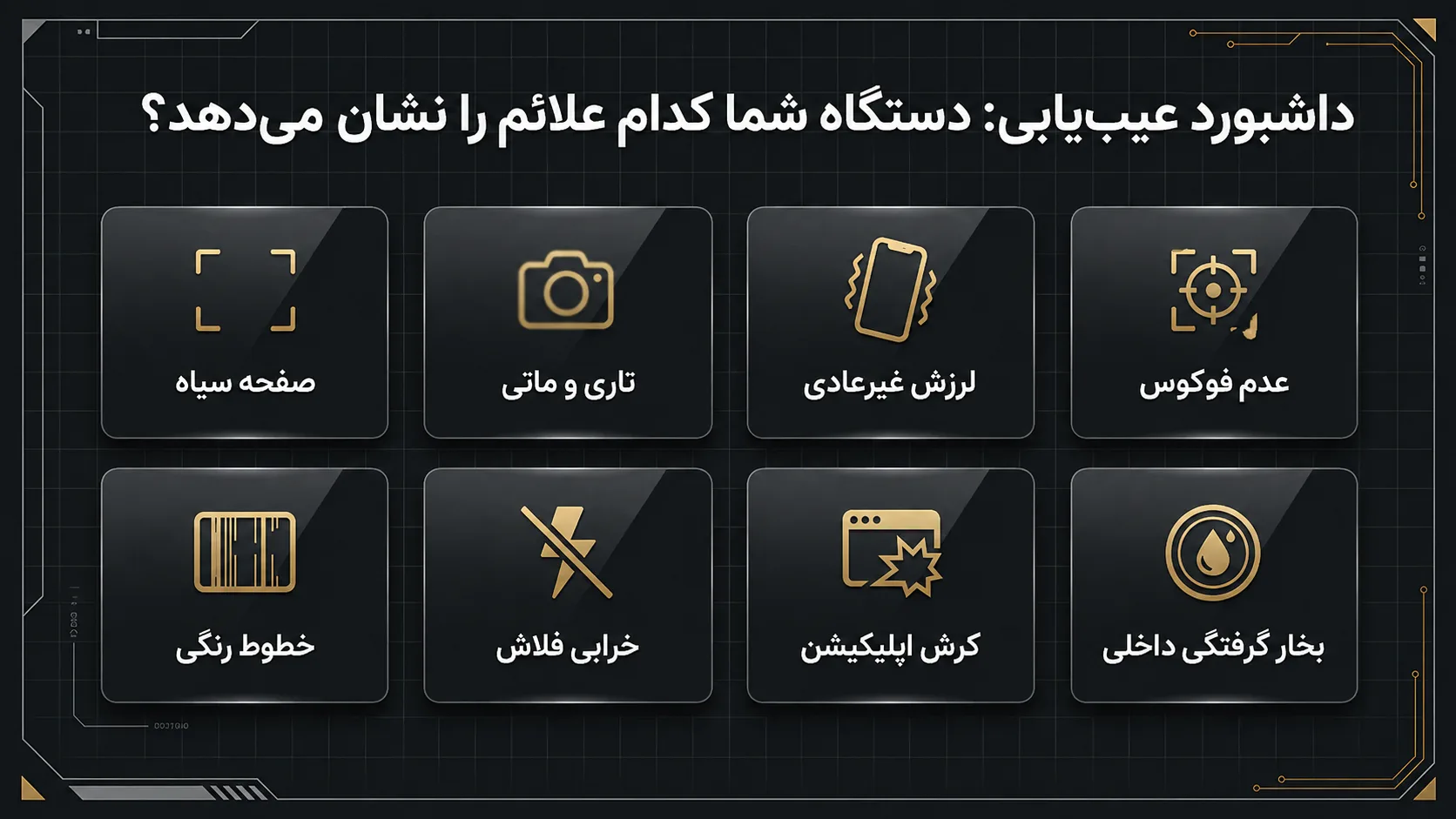 نشانه‌های خرابی دوربین آیفون 11