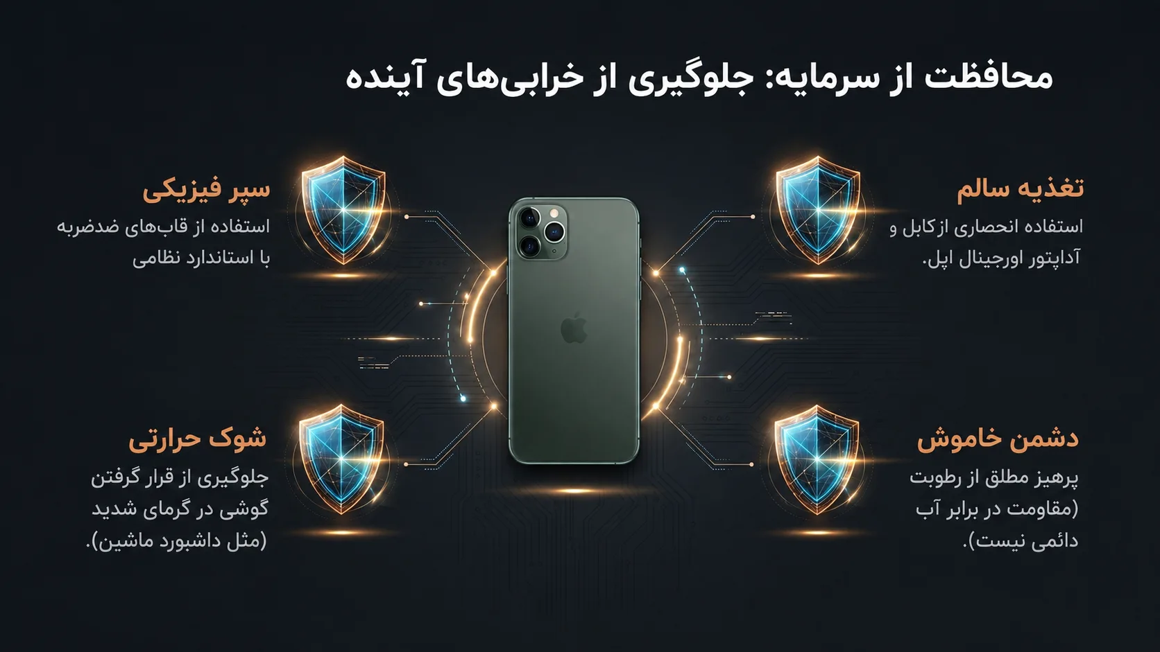 نکات مهم برای پیشگیری از خرابی برد آیفون 11 پرو