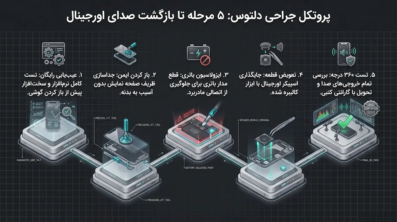چرا دلتوس را برای تعویض اسپیکر آیفون 12 پرو مکس انتخاب کنیم؟