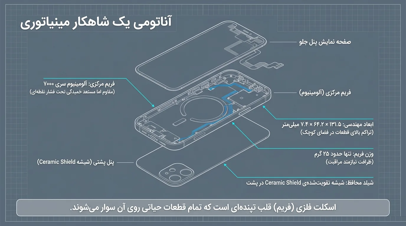 علائم نیاز به تعویض فریم گوشی آیفون 12 مینی