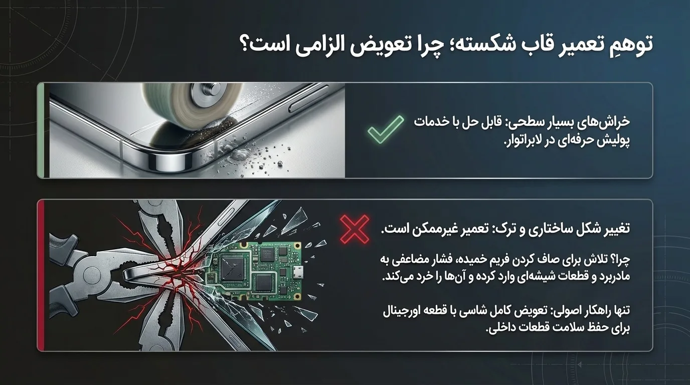 قیمت تعویض فریم گوشی آیفون 12 پرو