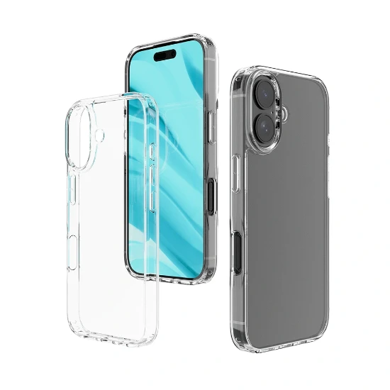 قاب آیفون ۱۶ پلاس جی سی پال مدل Crystal Clear