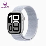 اپل واچ سری ۱۰ سایز ۴۶ سیلور با بند پارچه ای