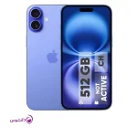 گوشی موبایل اپل مدل iPhone 16 CH دو سیم کارت ظرفیت 512 گیگابایت و رم 8 گیگابایت