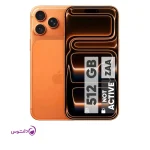 گوشی موبایل اپل مدل iPhone 17 Pro Max ZAA تک سیم کارت + eSim ظرفیت 512 گیگابایت و رم 12 گیگابایت - نات اکتیو
