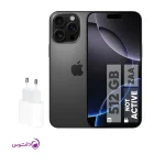گوشی موبایل اپل مدل iPhone 16 Pro Max ZAA دو سیم کارت ظرفیت 512 گیگابایت و رم 8 گیگابایت - به همراه شارژر
