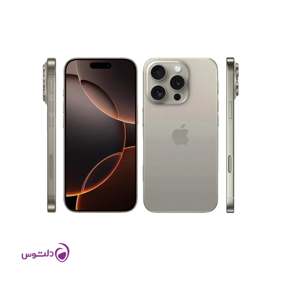 گوشی موبایل اپل مدل iPhone 16 Pro ZAA دو سیم کارت ظرفیت 256 گیگابایت و رم 8 گیگابایت - به همراه شارژر 20 وات اپل