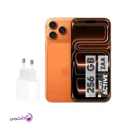 گوشی موبایل اپل مدل iPhone 17 Pro Max ZAA تک سیم کارت + eSim ظرفیت 256 گیگابایت و رم 12 گیگابایت - نات اکتیو - به همراه شارژر 20 وات اپل