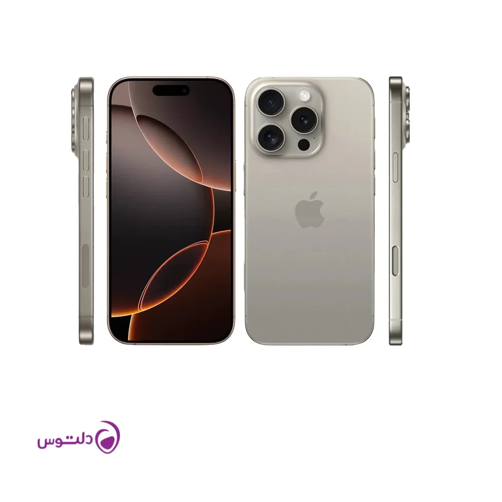 گوشی موبایل اپل مدل iPhone 16 Pro ZAA دو سیم کارت ظرفیت 256 گیگابایت و رم 8 گیگابایت - به همراه شارژر